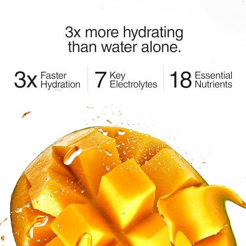 Phizz Electrolytes Hydration Tablets - Mango - 20 Effervescent Tablets with 18 Vitamins & Minerals