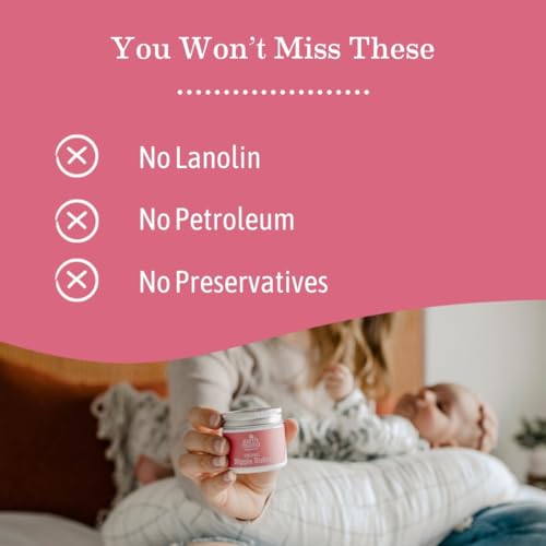 Earth Mama Organic Nipple Butter Breastfeeding Cream - Lanolin-Free, 2 fl oz