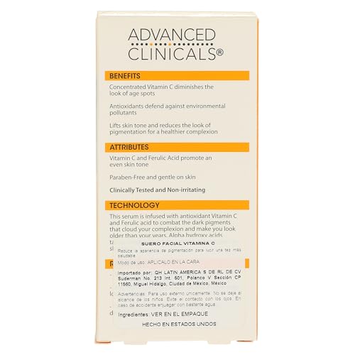 Advanced Clinicals Vitamin C Anti-Aging Serum - Brightening & Firming Serum