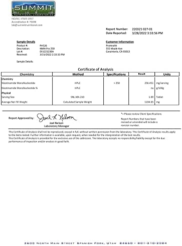 ProHealth Longevity NMN Pro 250: Sustained-Release, Pharmaceutical-Grade NMN