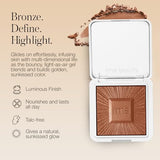 RMS Beauty ReDimension Hydra Bronzer - Talc-Free Gel to Powder Bronzer | Refillable Cream Contour Powder Bronzer Face Makeup