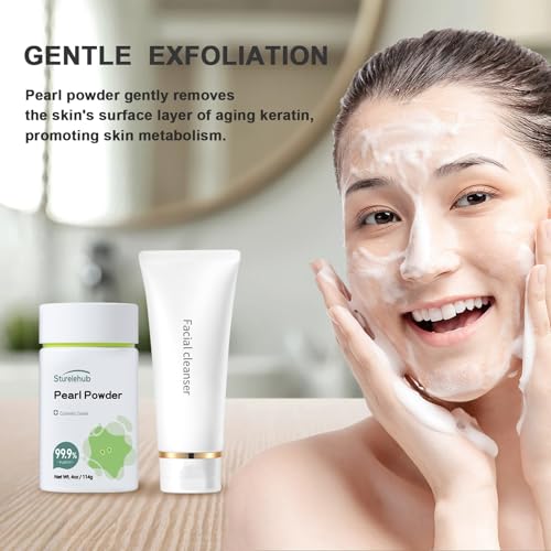 Organic Cosmetic Grade Pearl Powder for Face - DIY Masks, Creams & Lotions (4oz/114g)