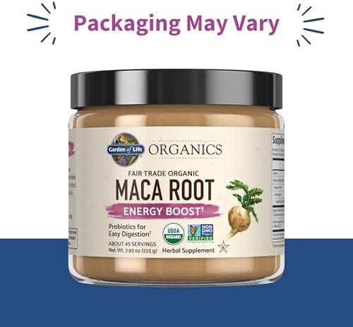 Garden of Life MyKind Organics Maca Root Powder - Energy Boost, Fair Trade & Organic