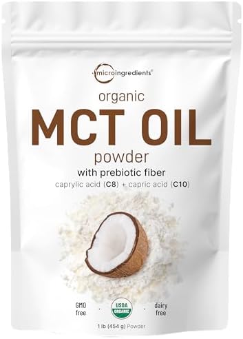 Micro Ingredients Organic MCT Oil Powder - Keto-Friendly Fuel