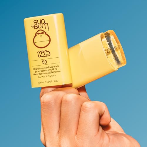 Sun Bum Kids SPF 50 Banana Face Stick, Non-Greasy, Broad Spectrum Sunscreen (Without Octinoxate & Oxybenzone)
