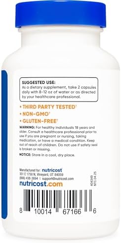 Nutricost Alpha Lipoic Acid 600mg - Powerful Antioxidant Support (120 Capsules)