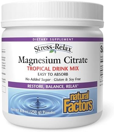 Natural Factors Tropical Fruit Magnesium Citrate Powder - 250g