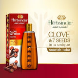 Herbsindia Clove & 7 Herbal Seeds Hair Oil - Thicker & Shinier Hair - 180ml