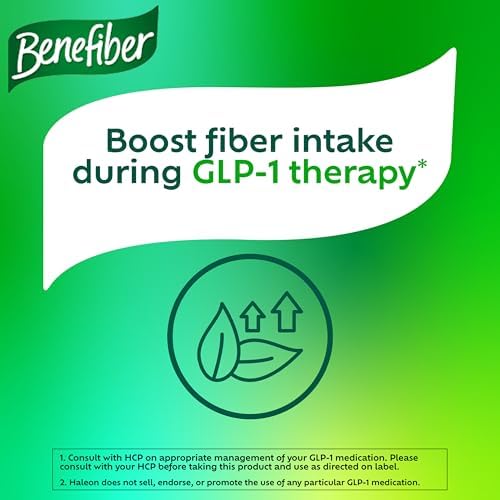 Benefiber Daily Prebiotic Fiber Supplement Powder for Digestive Health, Unflavored - 125 Servings (17.6 Ounces)