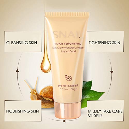 Snail Repair Moist Facial Cleanser - Deep Cleansing & Nourishing for Dry Skin