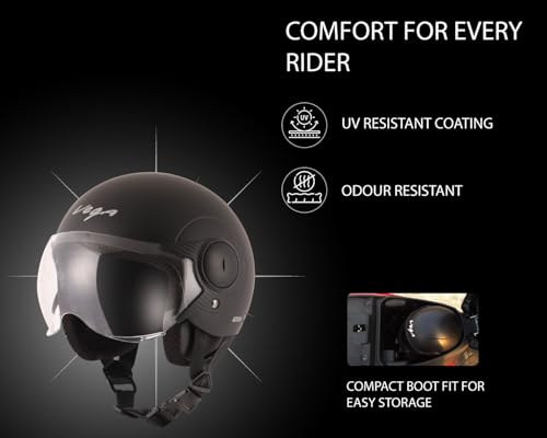 Vega Atom Premium Motorcycle Helmet - Lightweight Safety for Riders