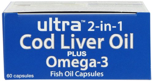 Vitabiotics Ultra Cod Liver Oil Plus Omega-3 (Orange Flavour) - 60 Capsules