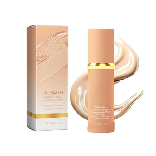 4-in-1 Color Changing Liquid Foundation - Full Coverage, Hydrating & Waterproof