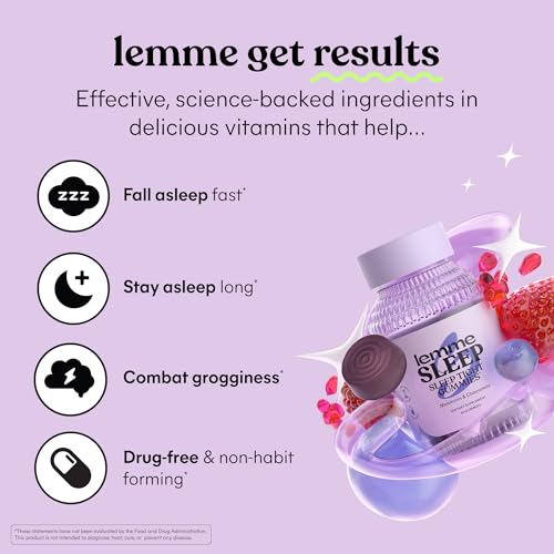 Limi Sleep Gummies - Drug Free with Melatonin, Elderberry, Magnesium, Theanine, Chamomile, Lavender - 60 Count