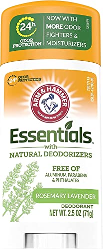 ARM & HAMMER Essentials Deodorant - Fresh Rosemary Lavender - Aluminum-Free, Paraben-Free, Phthalate-Free - 2.5oz