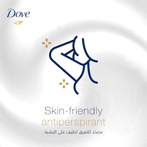 Dove Women Antiperspirant Deodorant Roll-On - Original, 48H Protection, Alcohol-Free, 50ml (Pack of 2)