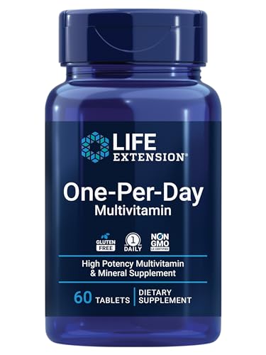 Life Extension One-Per-Day Multivitamin 60 Tablets - Immune, Heart & Brain Health