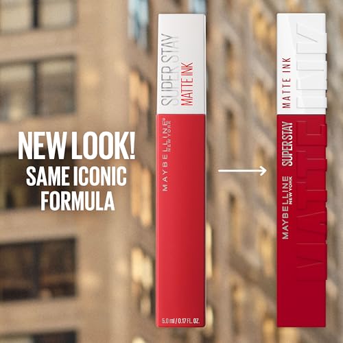 Maybelline Super Stay Matte Ink Liquid Lipstick - 16H Wear - Hustler - Red Brown
