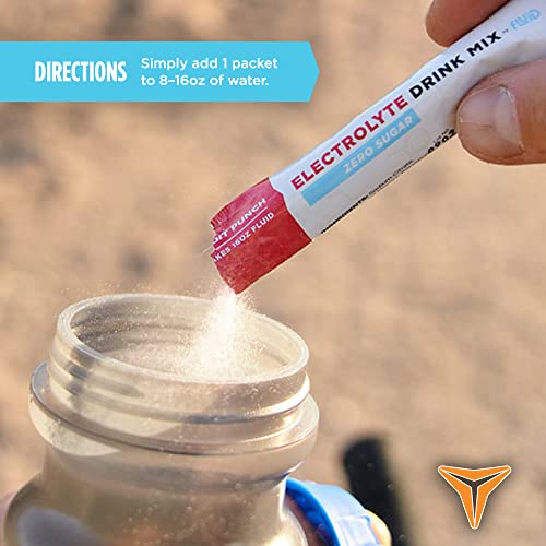 Fluid Tactical - Zero Sugar, Keto Electrolyte Powder - Hydration Packets - Made in USA (Lemon Lime, 25 Count)