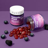 Nutrili Immunity Shield Gummies - Zinc, Vitamin D3, Vitamin C, Postbiotics, Elderberry & Echinacea - 1.5 Month Supply