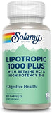 Solaray Lipotropic 1000 Plus - 100 Capsules
