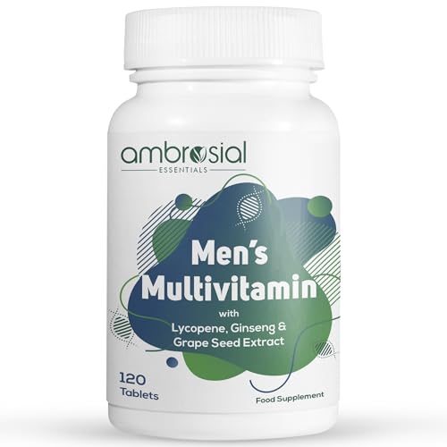 Ambrosial Men's Multivitamin - 120 Tablets for Energy & Immunity