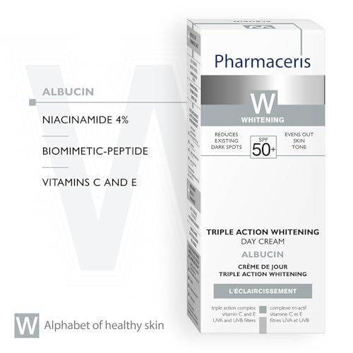 Pharmaceris W Albucin Whitening Day Cream SPF 50+ with 4% Niacinamide (30ml)