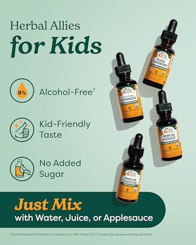 Herb Pharm Kids Certified-Organic Alcohol-Free Immune Fortifier - 1 Ounce Liquid Herbal Formula