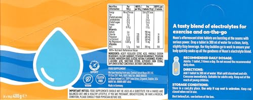 NUUN Sport Electrolytes Hydration Tablets Bundle - 4 Tubes (40 Tablets) + Reflective Shoe Laces (Mixed Flavors)