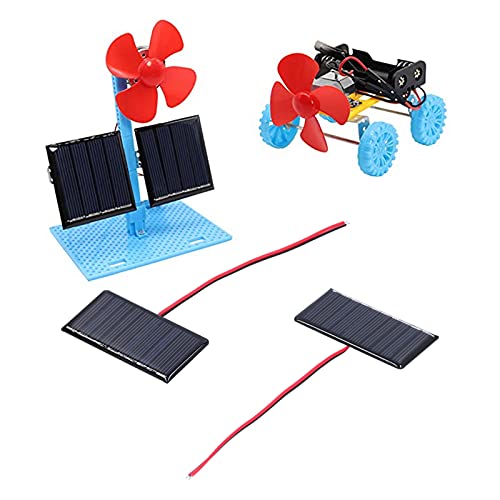0.3W 5V Polysilicon Micro Solar Panel - 2PCS for Low-Power Appliances and DIY Projects