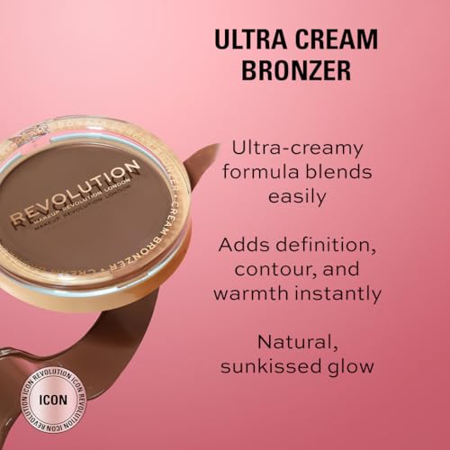 Revolution Beauty London Ultra Cream Bronzer - Light | 12g | Natural Glow