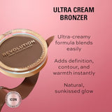 Revolution Beauty London Ultra Cream Bronzer - Light | 12g | Natural Glow