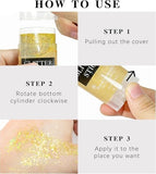 Gold Holographic Body & Face Glitter Gel Stick - Festival & Rave Makeup