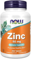 Now Foods Supplements Zinc Zinc Gluconate 50 Mg Supports Enzyme Functions Immune Support 250 Tablets