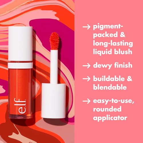 e.l.f. Camo Liquid Blush - Comin' In Hot Pink: Long-Lasting Dewy Blush