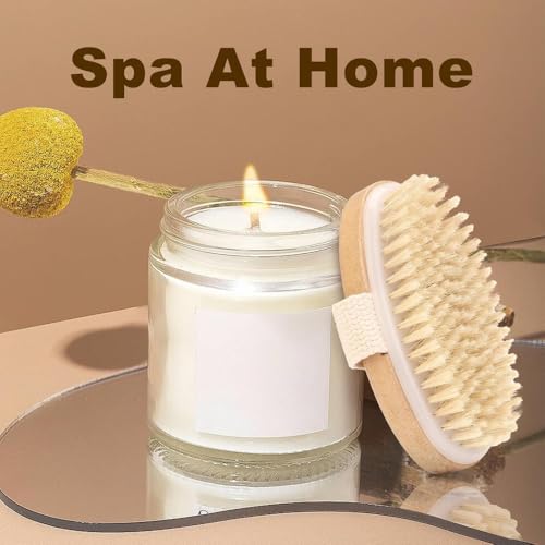 Luxurious Natural Bristle Bath Brush - Deep Exfoliating & Circulation Enhancer