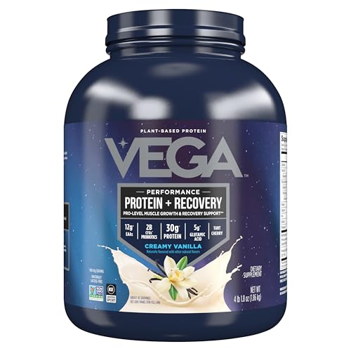 Vega Sport Protein Powder Vanilla Flavor - 4lb Plant-Based Fuel for Athletes