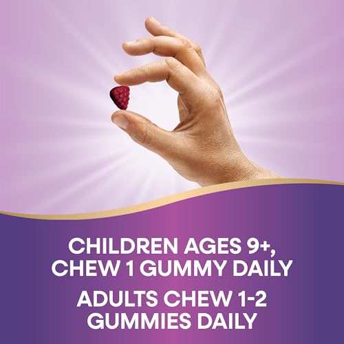 Nature's Way Zinc Gummies - Daily Immune Support with 100% DV Zinc per Gummy, Mixed Berry Flavor, 120 Gummies