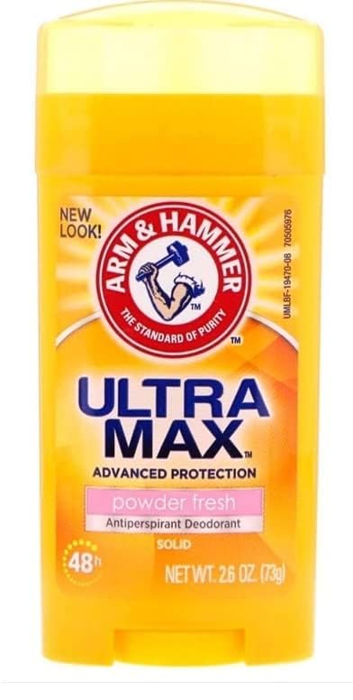 ARM & HAMMER UltraMax Powder Fresh Solid Antiperspirant Deodorant for Women - 2.6oz (73g)
