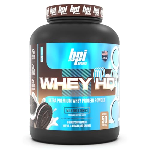 BPI Sports Whey HD Protein Powder - Chocolate Cookie Crunch, 1905g