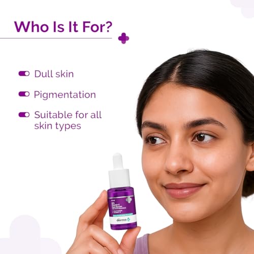 The Derma Co 10% Vitamin C Face Serum with Niacinamide, Hyaluronic Acid & Ferulic Acid - Advanced Brightening Serum for Dullness, Pigmentation & Dark Spots - 10ml