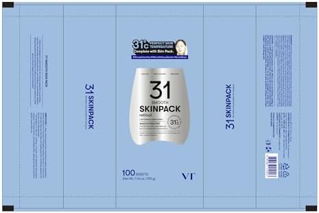 VT Cosmetics Smooth Skin Pack (100 Pads): Exfoliating Toner Pads