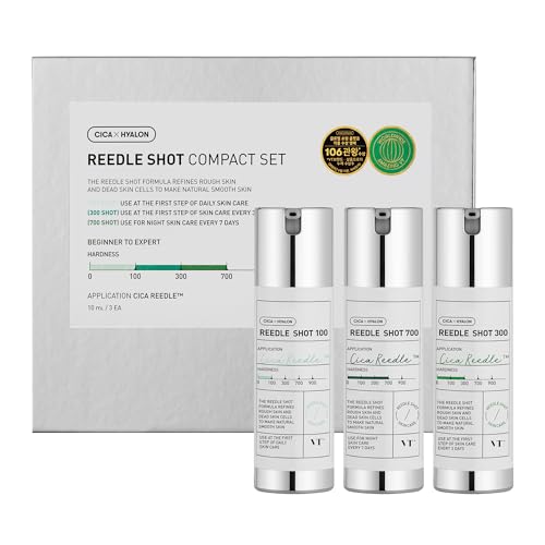 VT Cosmetics Reedle Shot Skincare Gift Set - 100, 300, 700 Serums for Her