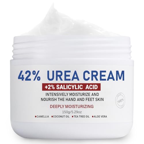 OUKEYA Urea Cream 42% + Salicylic Acid 2% - Deep Moisturizing for Dry Cracked Feet, Heels & Elbows - 50g