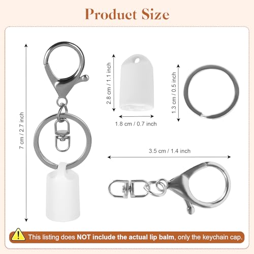 3-Pack Lip Gloss Keychain Caps for Summer Fridays & Laneige