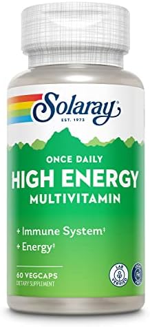 Solaray Once Daily High-Energy Multivitamin (Iron-Free) - 60 Capsules