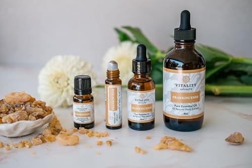 Vitality Extracts Frankincense Essential Oil - 10ml Pure Aromatherapy Grade for Skin Care & Natural Calm