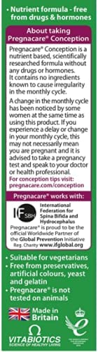 Centrum Vitabiotics Pregnacare Conception Tablets | Pack of 30 | Original UK Made | Prenatal Vitamins for Women