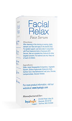 Hyalogic Episilk Facial Relax Anti-Aging Serum with Hyaluronic Acid & Argireline (1 oz)