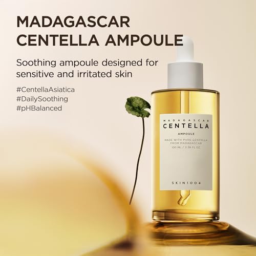 SKIN1004 Madagascar Centella Asiatica Ampoule Facial Serum - Soothes Acne Prone & Sensitive Skin - 55ml